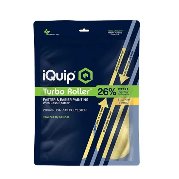 iQuip Turbo Roller Sleeve Professional 3 Pack - Image 2