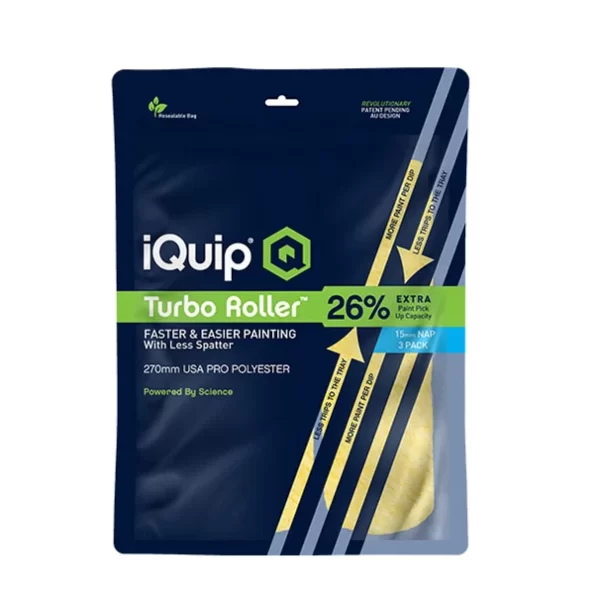 iQuip Turbo Roller Sleeve Professional 3 Pack