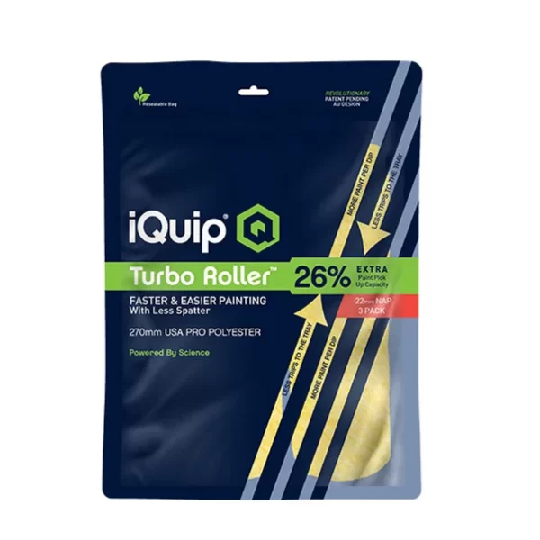 iQuip Turbo Roller Sleeve Professional 3 Pack - Image 4
