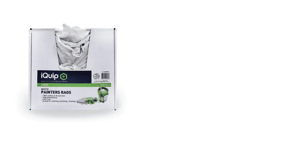 iQuip Painters Rags White Cotton 3.5kg Dispenser Pack