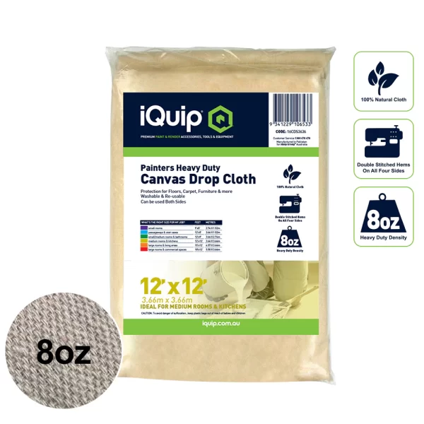 iQuip H/D Painters Canvas Drop Cloth - Image 4