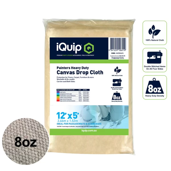 iQuip H/D Painters Canvas Drop Cloth - Image 2
