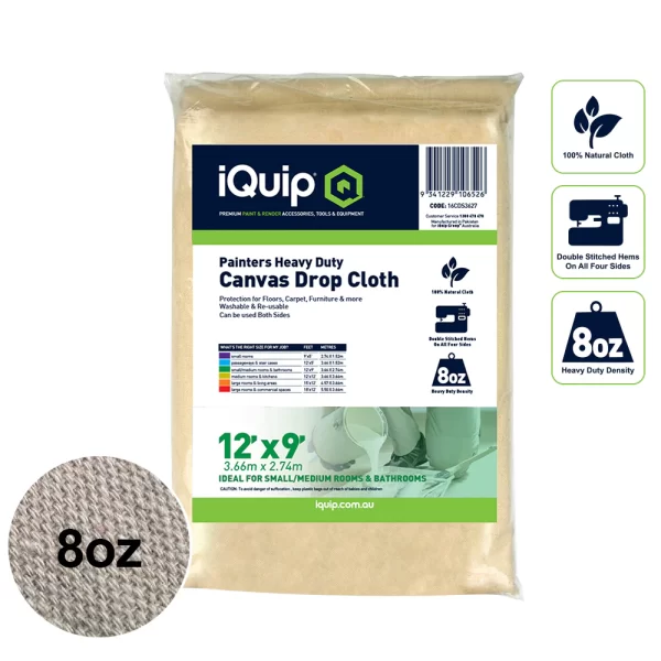 iQuip H/D Painters Canvas Drop Cloth - Image 3