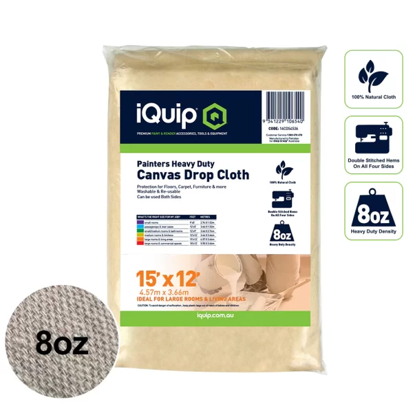 iQuip H/D Painters Canvas Drop Cloth - Image 5