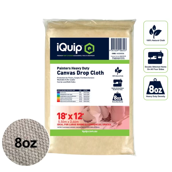 iQuip H/D Painters Canvas Drop Cloth - Image 6